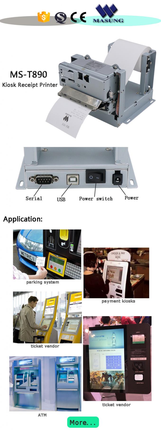 Multi Functioneel van de de Printerpunt van het Kioskontvangstbewijs de Matrijsmachine Ingebed Ontvangstbewijs